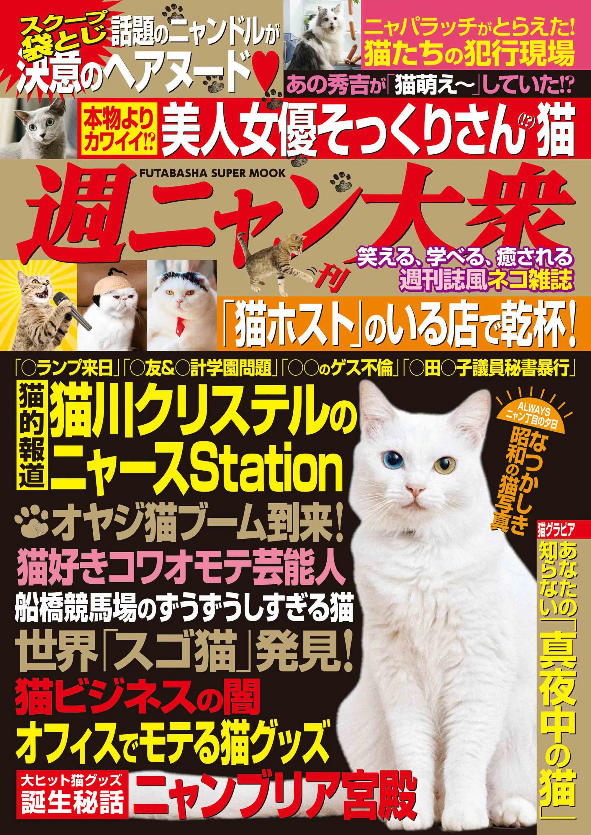 『週刊大衆』から『週ニャン大衆』発売！ 袋とじ猫グラビアも刺激が強そう