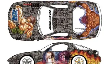 「グラップラー刃牙」「花の慶次」 痛車になって東京オートサロン2014に登場