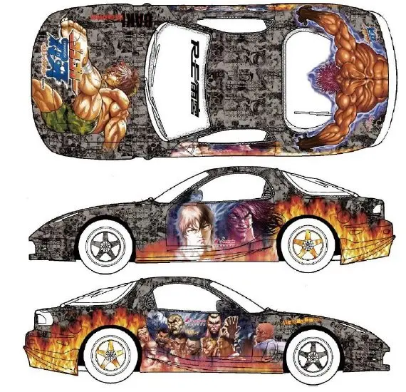 「グラップラー刃牙」「花の慶次」　痛車になって東京オートサロン2014に登場