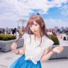 「コミックマーケット100」で『アイドルマスター シャイニーカラーズ』月岡恋鐘のコスプレを披露したふれいあさん／撮影：遊馬