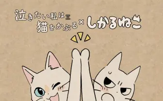 映画『泣き猫』応援隊長に「しかるねこ」就任　かわいすぎるハイタッチ！