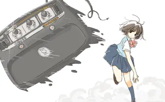 エフェクターの名機・DMを投げる女子高生のイラストがかわいい