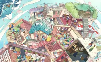 京アニ制作「TAAF2022」キービジュアル　もし江戸時代にアニメ制作があったら？