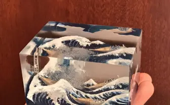 葛飾北斎『富嶽三十六景』が立体化！ 「北斎もビックリ」