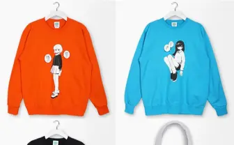 イラストレーターうえむらのイラストがポップなスウェットに!
