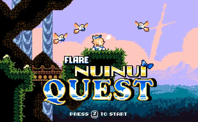 ホロライブ不知火フレアがロックマン風ゲームに！ ファンメイドの『FLARE NUINUI QUEST』