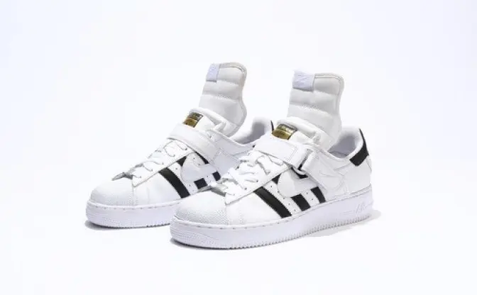 「NIKEAIR FORCE 1」と「adidas SUPERSTAR」が合体！ なんだこれ？