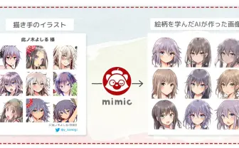画風を学ぶAIイラストメーカー「mimic」が物議 他人の絵を学習させる悪用を懸念