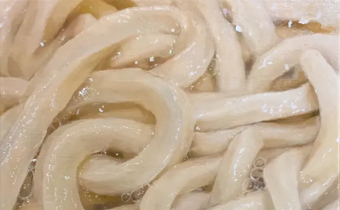 写真にしか見えない「うどん」のイラスト 「もはやたべられます」
