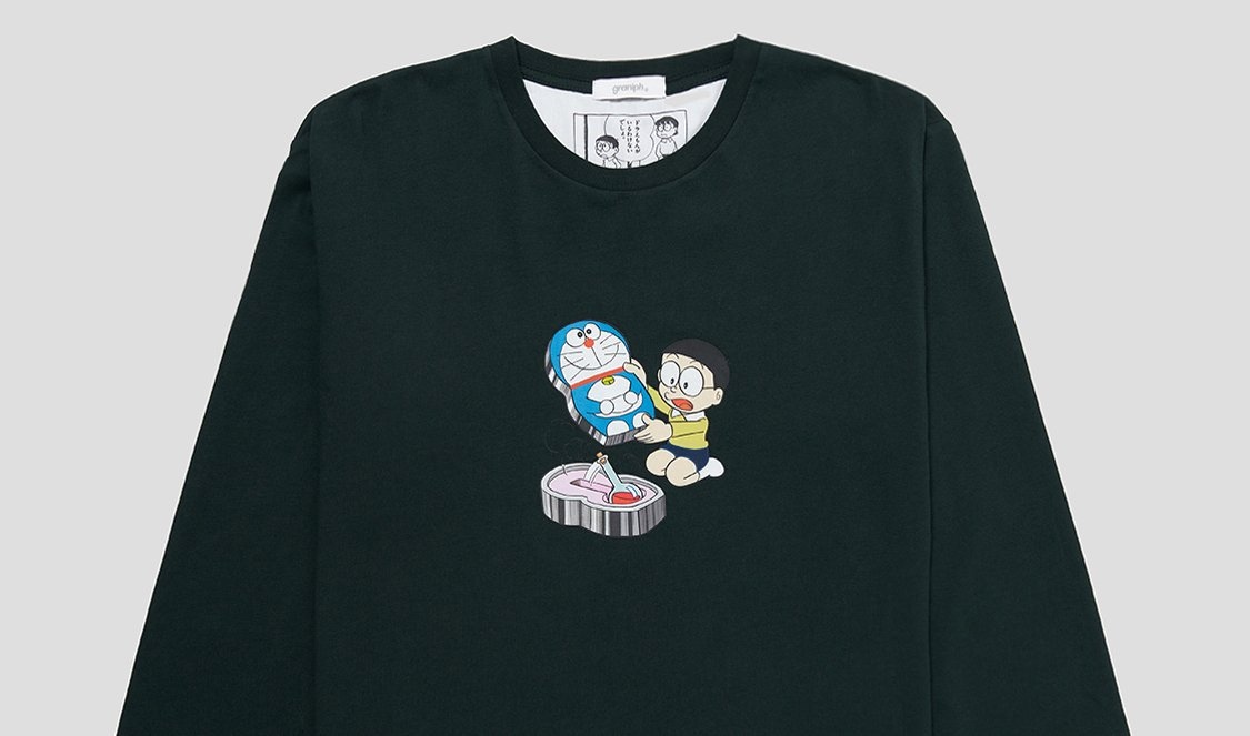 ドラえもん×グラニフ ひみつ道具「ウソ800」の名シーンも巧みに