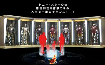 原宿に等身大アイアンマンが7体　「アイアンマン300％」開催