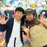 左：片桐孝憲さん　右：村上隆さん　カイカイキキ三芳工場にて