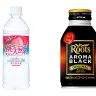 「桃の天然水」「ルーツ アロマブラック」