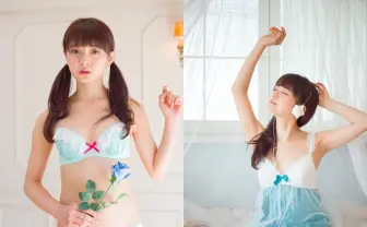 初音ミクのランジェリー＆キャミソール　清楚でキュートなミクブルー！