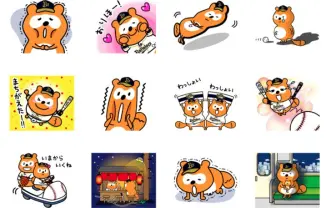 負け姿も人気のバファローズポンタがLINEスタンプ化　魂抜けた姿も