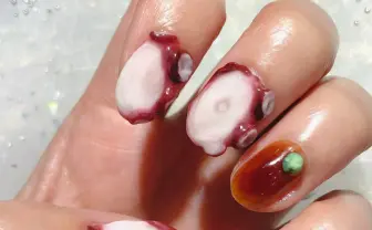 これぞ「痛ネイル」 タコ、牡蠣、似顔絵…何でも再現しちゃうネイリストの職人技