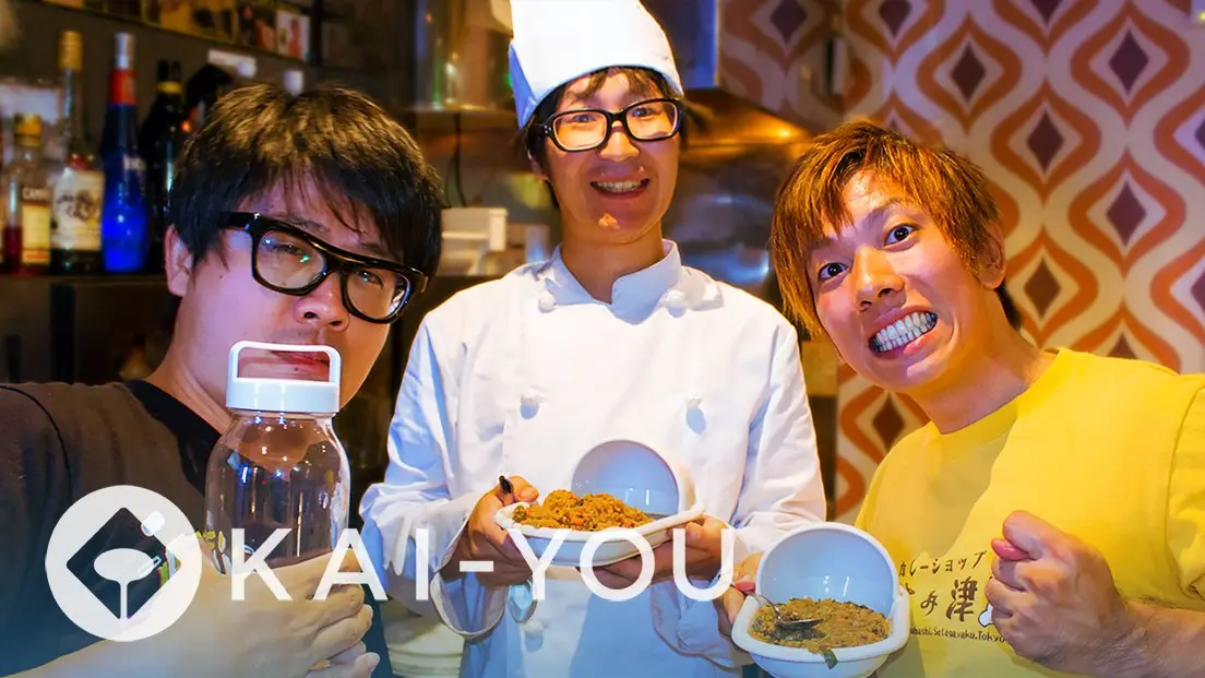 オーナーのしみけんさん、店長のおぱんぽんさんと記念撮影