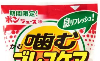 「噛むブレスケア ポンジュース味」爆誕！ おいしく息をケアできる