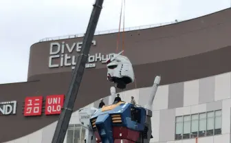 お台場の実物大ガンダムが解体! ラストシューティング状態も話題