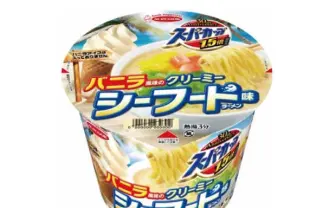 バニラ風味のカップラーメン誕生 真夏にはちょうどいい、かも?