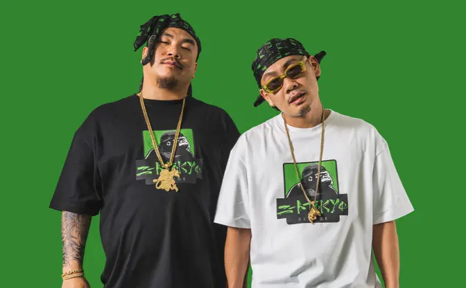 ニートtokyo×XLARGEコラボ！ モデルはジャパニーズマゲニーズの孫GONGとJAGGLA