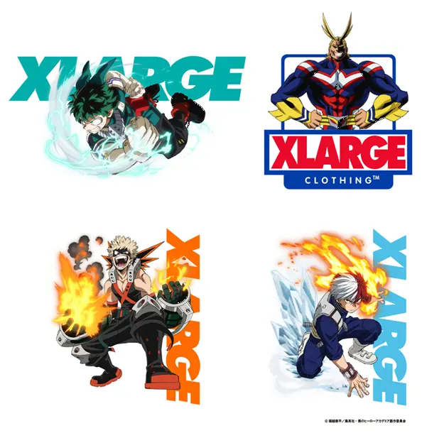 ヒロアカ×XLARGE　コラボデザインのTシャツやデニムパンツ登場