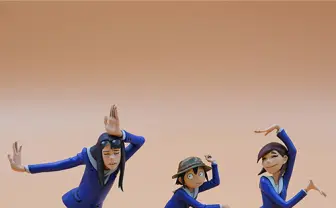 海洋堂『映像研』ガレキ遂に完成　世界で人気になった”あの”ポーズが立体化