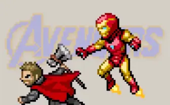 作品の小ネタ満載！ アベンジャーズのドットアニメに感情が高まる