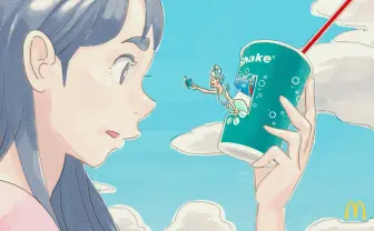 キャラデザは『LISTENERS』のpomodorosa マックシェイク新CMが夏を呼んでる