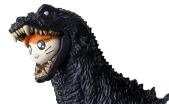 ゴジハムくん生誕20周年 リアルすぎるゴジラにハム太郎が食べられる!?