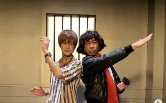 木梨憲武扮する「仮面ノリダー」 ジオウ役 奥野壮との2ショット公開