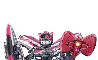 ゴツい!「シンカリオン ハローキティ」誕生 全長はリンゴ積載トラック5台分