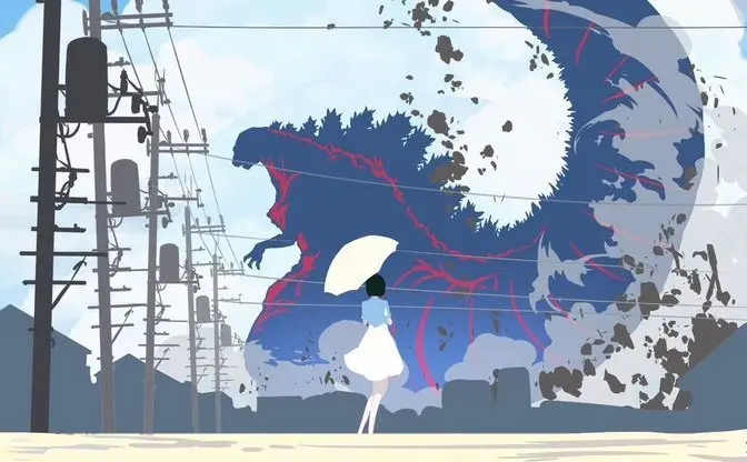 ゴジラが放つ史上最高レベルの「夏感」 ファンイラストが話題