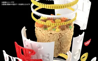 カップヌードルがプラモ化 バンダイの最新技術が“20世紀最大の発明”を丸裸に