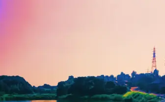 どこにいる? ゾッとするミャクミャク様ファンアート じっと見る視線が怖い