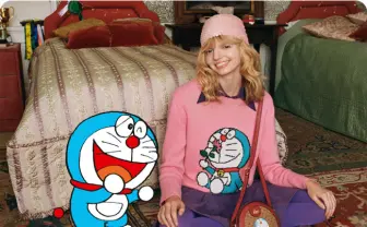 ドラえもん、GUCCIの広告に 東京と大阪で期間限定ショップもオープン