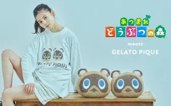 【オンライン限定】ジェラピケ　あつ森　コラボルームウェア ジェラピケ×あつ森 第2弾！ つぶきち＆まめきちも笑顔なルーム