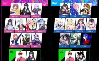 花譜、月ノ美兎、白上フブキ、富士葵ら全21組がARで出演 「V-Carnival」開催