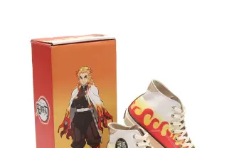 『鬼滅の刃』煉獄杏寿郎デザインのatmosスニーカー 炭治郎、禰豆子に続き発売