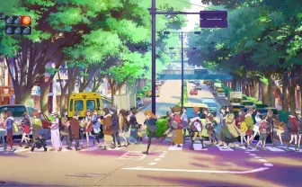 「ラブライブ!」新シリーズティザーイラスト 原宿行き交う人の中に新キャラ?