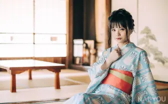 【写真】夏、浴衣姿の「まめだいふく」と 古民家で感じる灼熱の季節の終わり