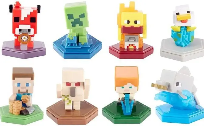 スマホでスキャンするとブースト効果が得られるマイクラフィギュア　マテルが「マインクラフト アース ブースト ミニフィギュア」を4月下旬発売へ