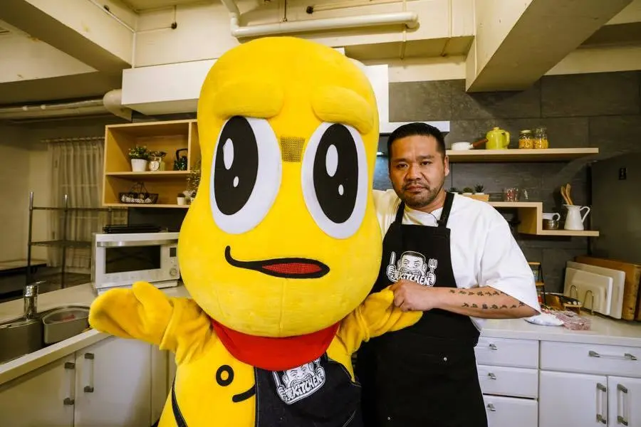 ピーナッツくん、漢 a.k.a. GAMIと“超うめぇ”グミケーキをつくる.jpg