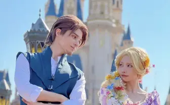 えなこ＆スタンミ『ラプンツェル』コスがすごい　ディズニーでハロウィン満喫