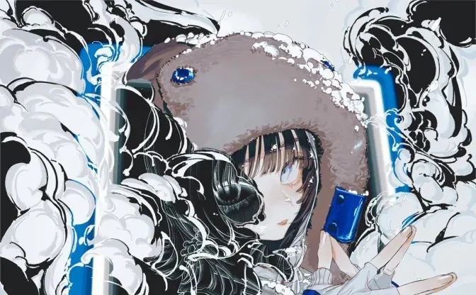 イラストレーターろるあ、個展開催　現実と夢の世界に生きる女性を描く