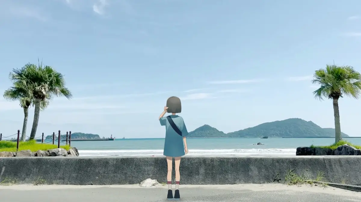 「Live2D Creative Awards 2023」グランプリ受賞作品『海と休日』