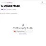 AI Donald Model／画像は「Voicify.Ai」のスクリーンショット