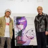 劇場版『攻殻機動隊 SAC_2045 最後の人間』の舞台挨拶に登壇した押井守監督と神山健治監督