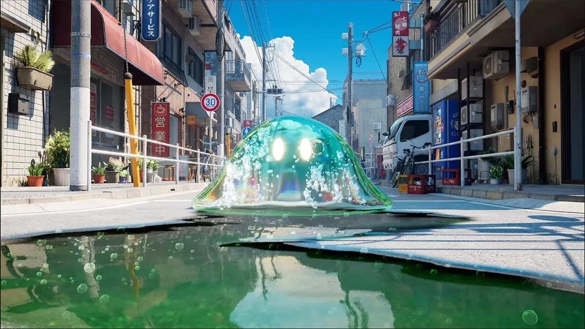 Asher Zhuさんが公開したスライムゲームの映像／画像はすべて映像から