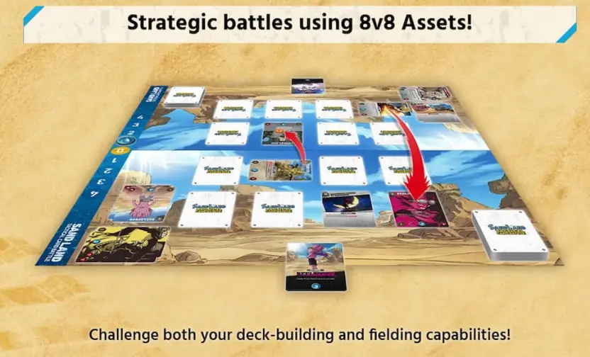 『SAND LAND TACTICAL CARD BATTLE』のルールの一部／画像は公式サイトから